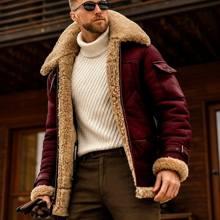 Jaqueta masculina versátil de outono/inverno, ideal para moda casual e proteção eficaz contra o frio.