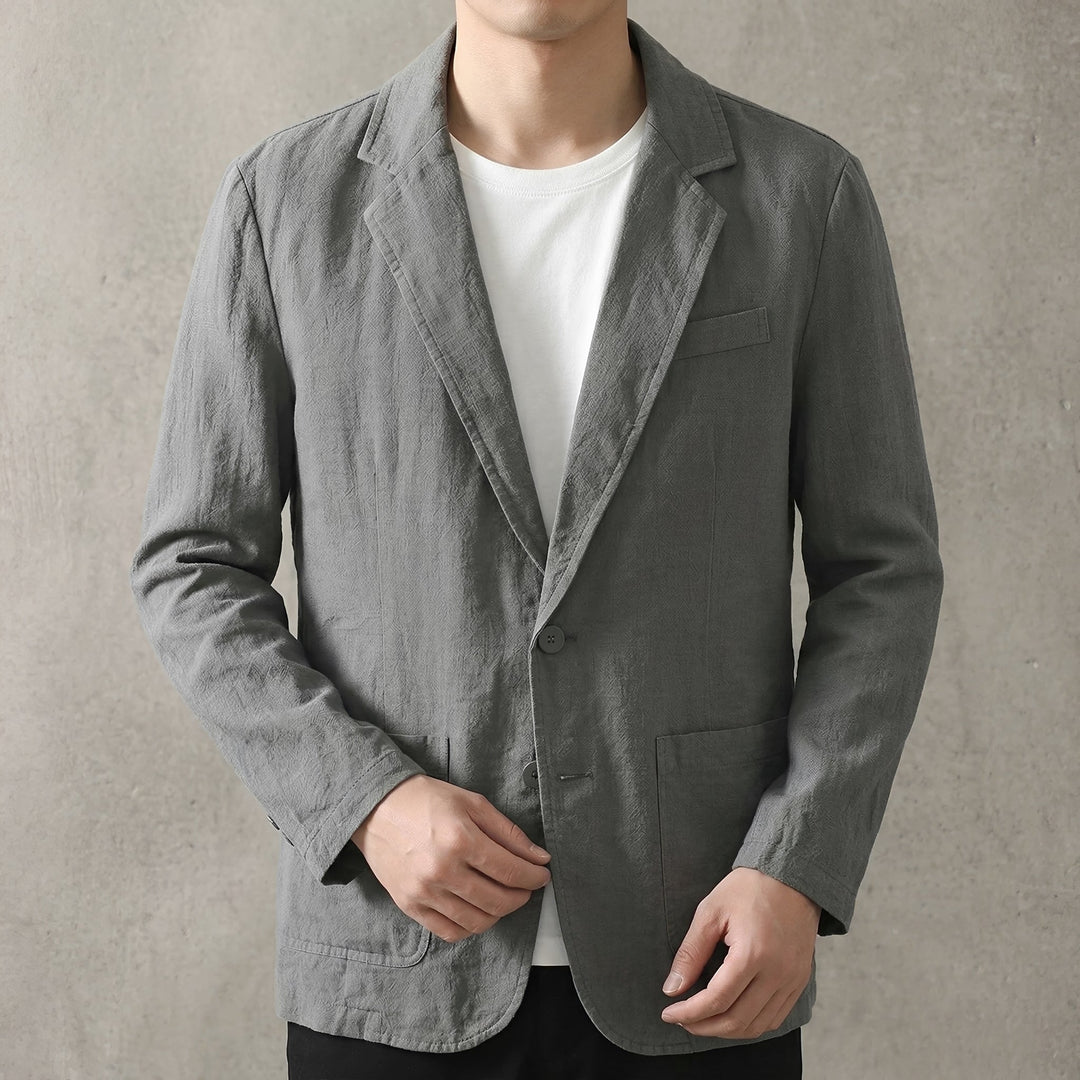 Blazer masculino confortável em cores variadas. Ideal para moda masculina casual chic e estilo solto dia a dia.
