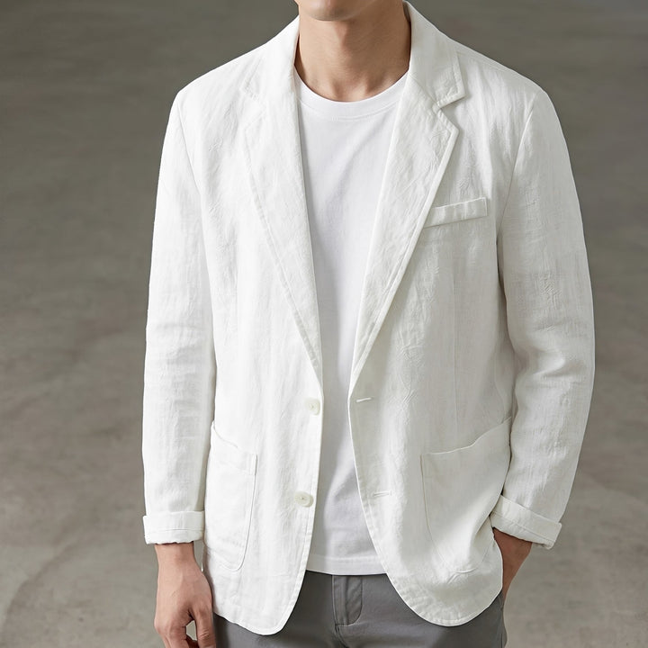 Blazer masculino solto e elegante. Roupa casual para o dia a dia, com conforto e estilo na moda masculina.