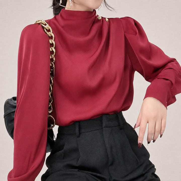 Blusa feminina elegante de caimento solto para o verão. Conforto e estilo casual para dias quentes.