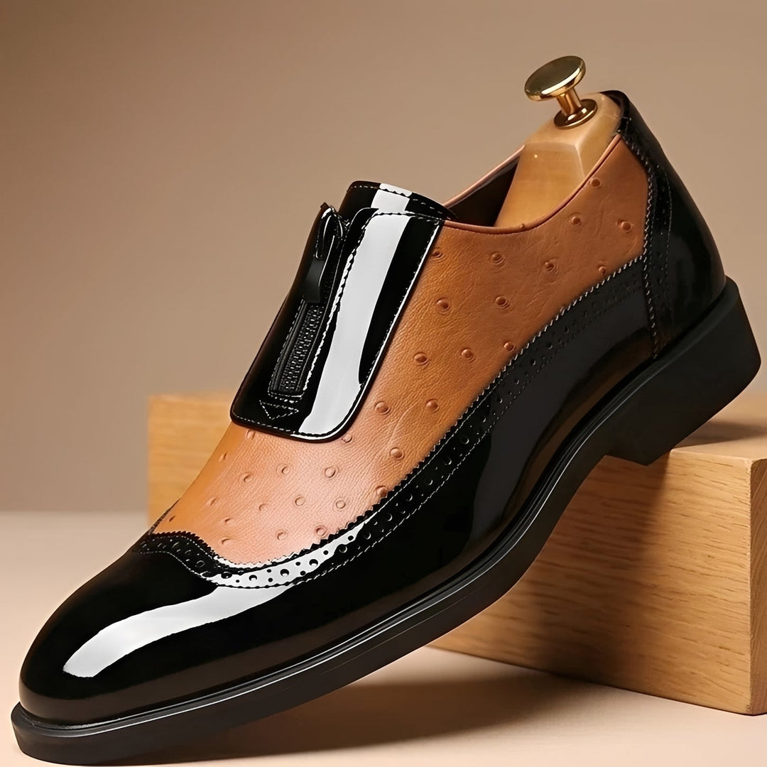 Mocassim masculino formal elegante, estilo clássico para escritório. Calçado social confortável slip-on.