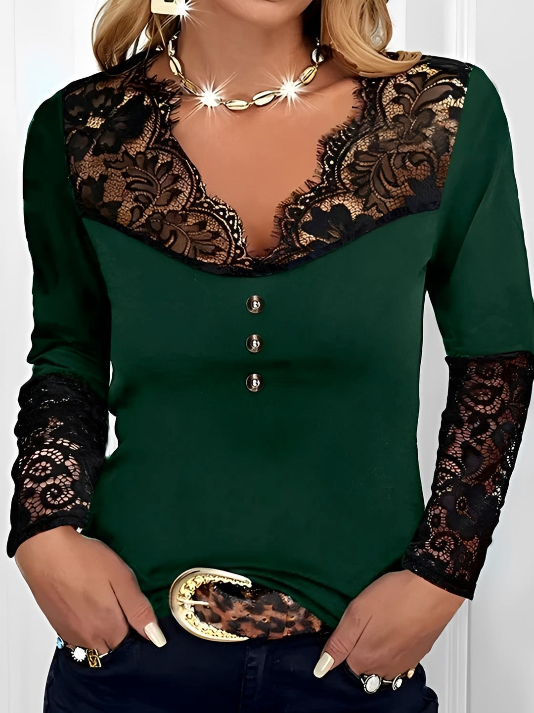 Blusa feminina casual chic manga longa, perfeita para primavera/outono, versátil para looks modernos e confortáveis.