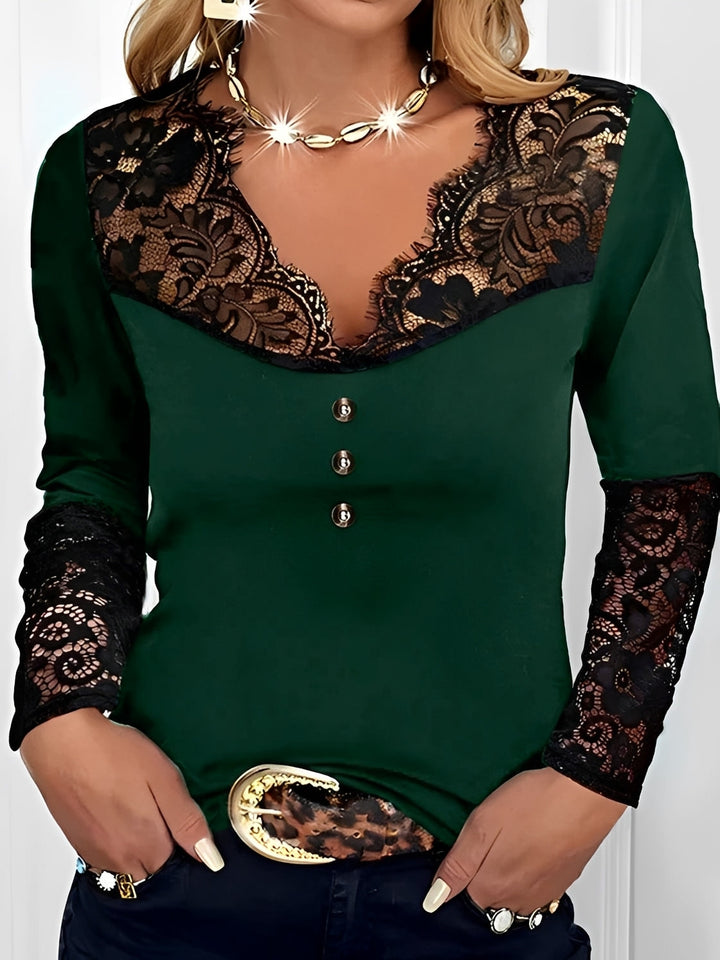 Blusa feminina casual chic manga longa, perfeita para primavera/outono, versátil para looks modernos e confortáveis.