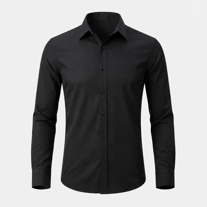 Camisa masculina elegante e confortável para trabalho, com elasticidade, moderna e versátil.