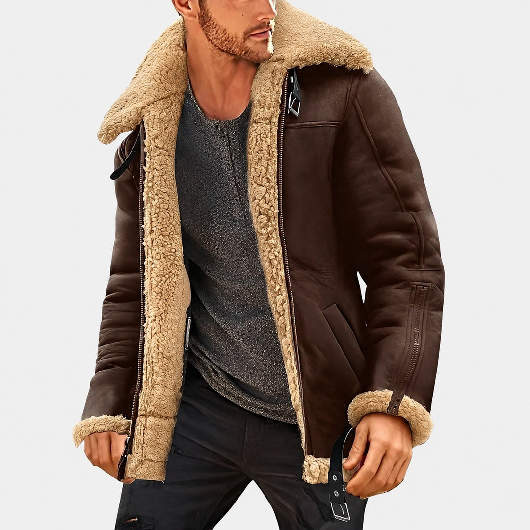 Jaqueta masculina estilosa e quente para inverno. Perfeita para moda masculina casual, oferece conforto e durabilidade.