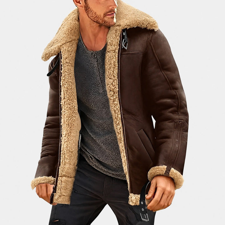 Jaqueta masculina estilosa e quente para inverno. Perfeita para moda masculina casual, oferece conforto e durabilidade.