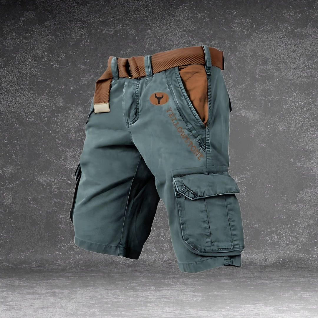 Shorts cargo masculinos Cole na cor verde. Versátil para aventuras ao ar livre e uso diário.