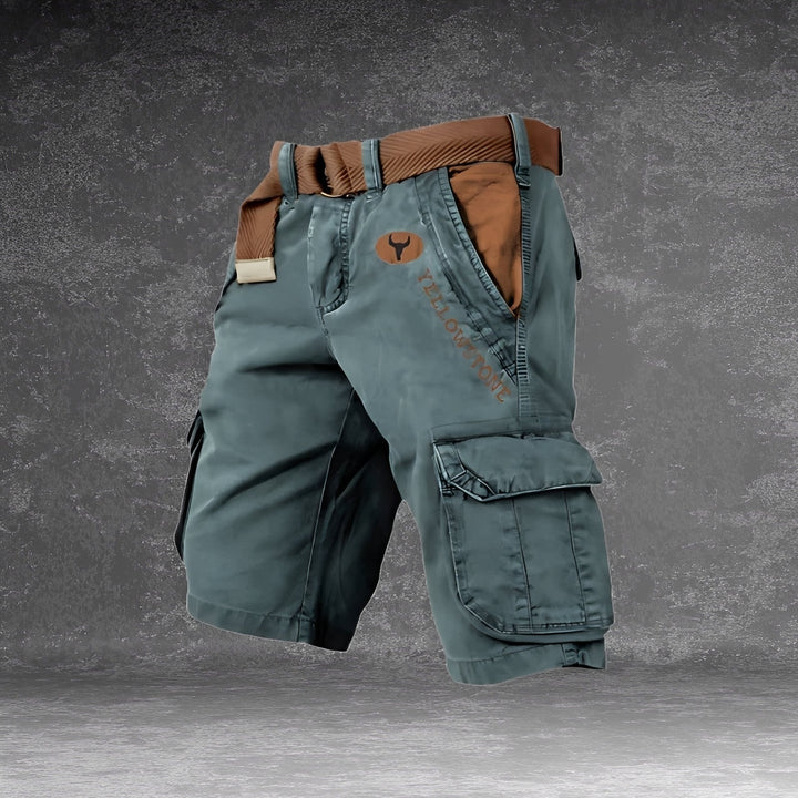 Shorts cargo masculinos Cole na cor verde. Versátil para aventuras ao ar livre e uso diário.