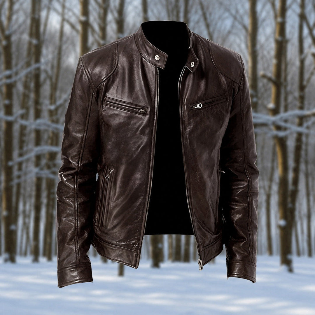 Casaco masculino elegante, ideal para moda casual e vestuário exterior. Conforto em outono/inverno.