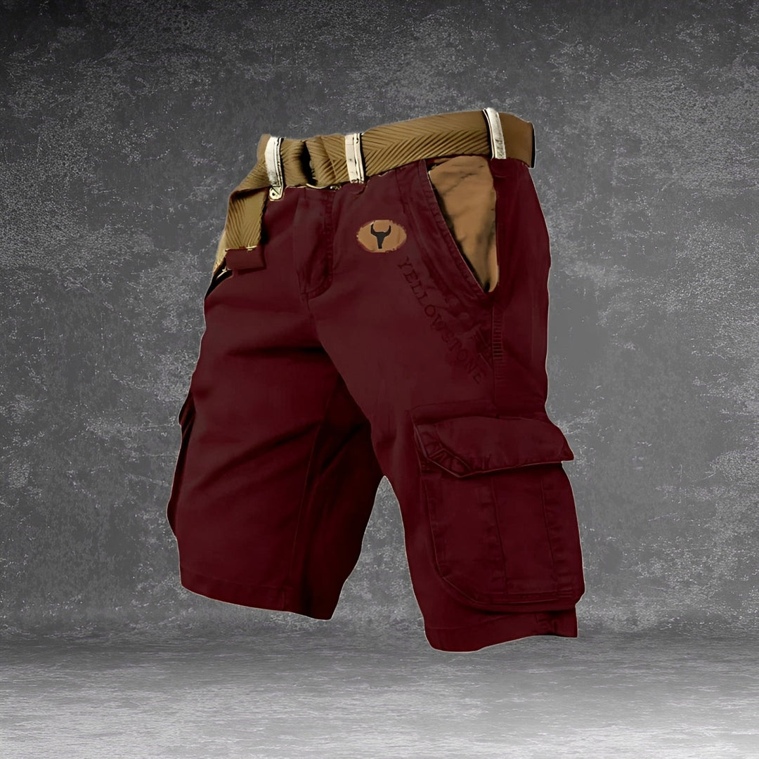 Bermuda cargo masculina Cole marrom. Durável e confortável, ótima para aventuras ou casualidades.