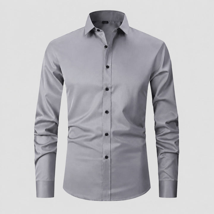Camisa masculina versátil para estilo diário e trabalho, moderna, confortável com elasticidade.