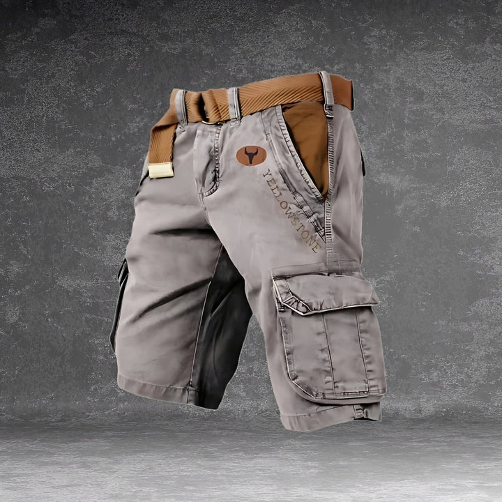 Bermuda cargo masculina Cole cinza. Conforto e estilo casual para o verão e aventuras.
