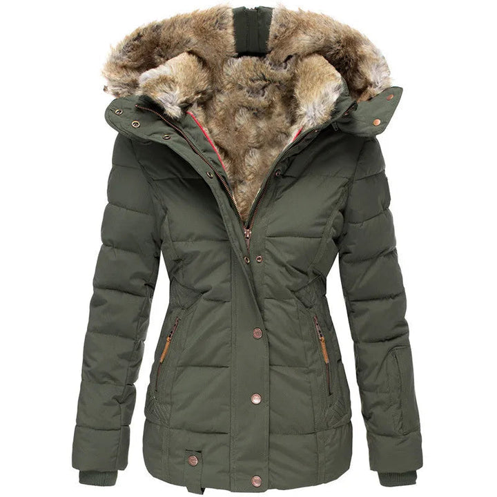 Casaco de inverno feminino super quente e aconchegante. Proteção contra o frio com conforto e moda.