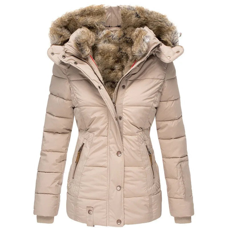 Casaco feminino versátil para inverno. Quente, com design elegante, ideal para proteger do frio com moda.