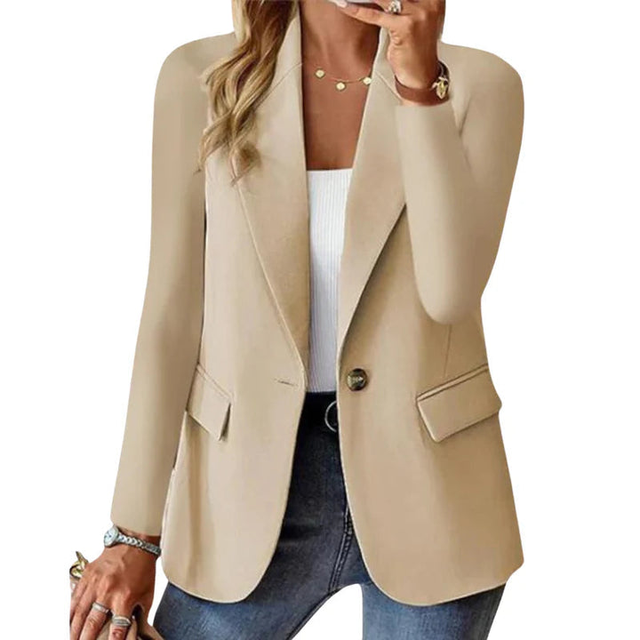 Blazer feminino elegante preto, ideal para roupa formal e de trabalho. Um clássico da moda feminina.