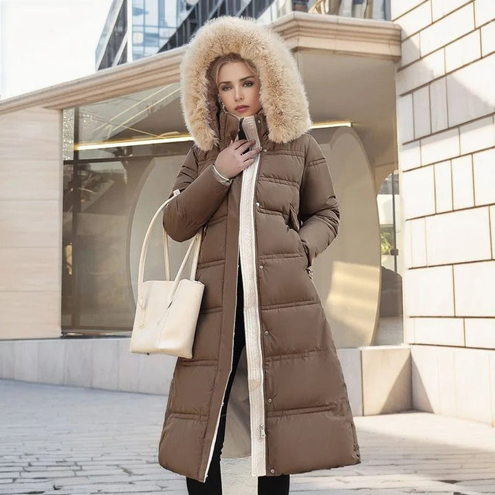 Casaco feminino elegante e quente para inverno, perfeito para moda e frio.