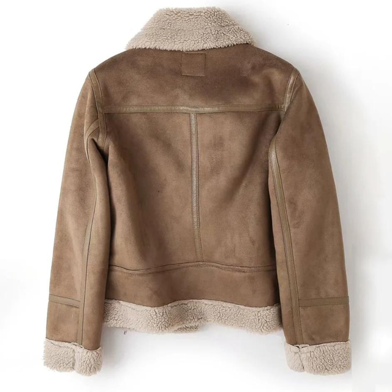 Casaco jaqueta feminina preta ou marrom, aconchegante para inverno. Roupa de frio com estilo casual e moderno.