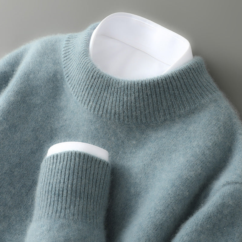 Suéter feminino estiloso gola alta. Moda moderna e elegante, perfeito para outono/inverno com conforto.