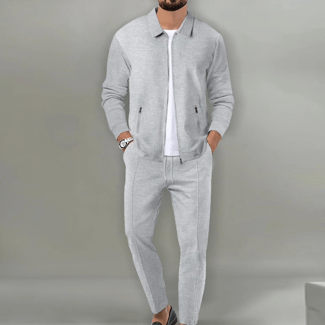 Conjunto Alvin: estilo moderno e conforto para treinamento ou lazer. Roupa masculina completa e versátil.