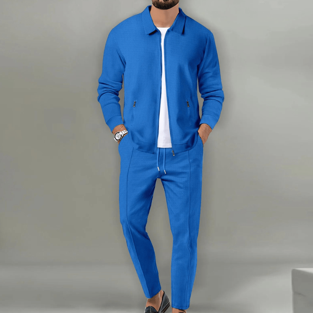 Conjunto masculino Alvin, oferece estilo e conforto para treinamento. Roupa casual e versátil para homens.