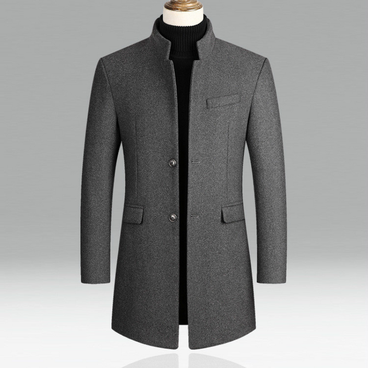 Jaqueta masculina elegante para o inverno, ideal para estilo e conforto em dias frios.