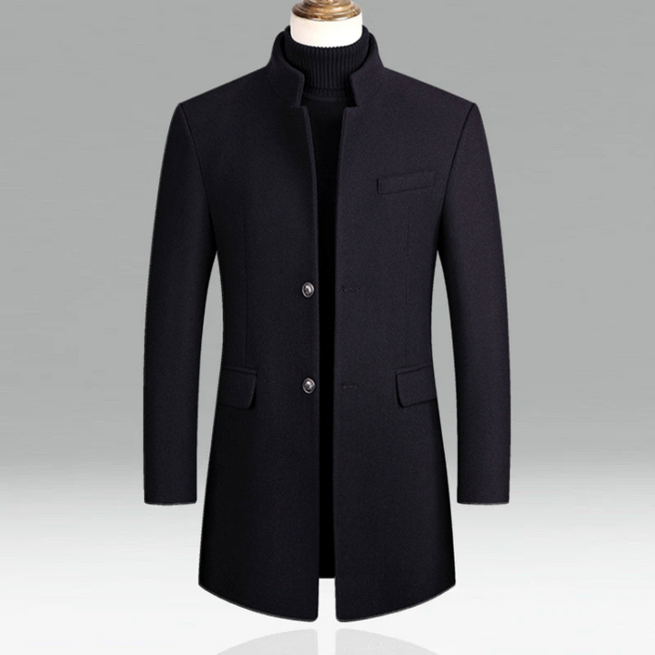 Casaco masculino premium para o frio, combinando moda masculina casual e proteção de inverno.