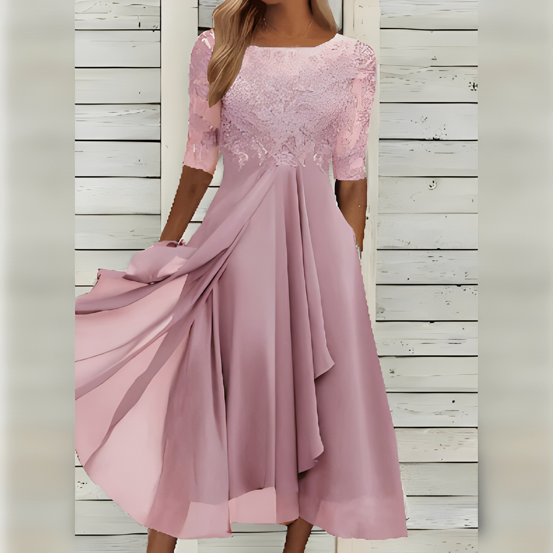 Vestido feminino casual chique e elegante, estilo midi, ideal para verão e ocasiões especiais com conforto.