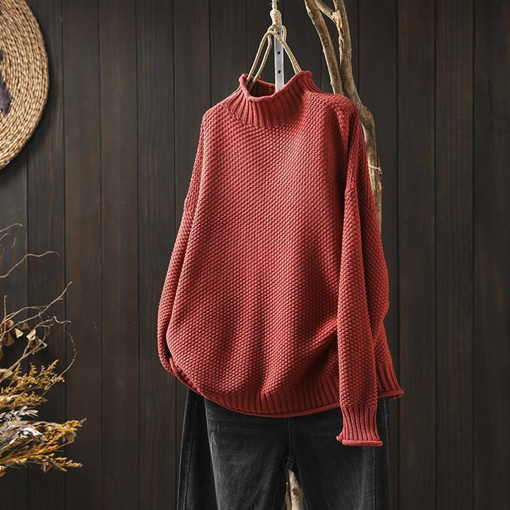 Suéter feminino oversized Noa, super confortável. Look moderno e casual para outono/inverno.