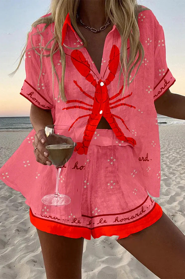 Conjunto feminino leve de verão, com shorts e top casual, oferece estilo e frescor em dias quentes.