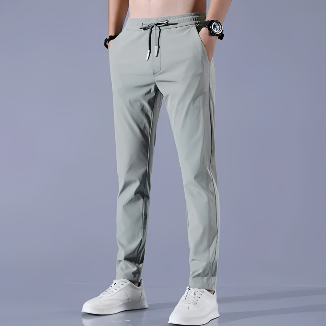 Calça masculina versátil de secado rápido para primavera verão, ótima para uso casual e atividades ao ar livre.