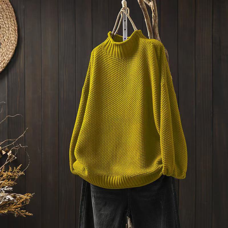 Moda feminina: suéter de malha macia, um item versátil e estiloso para seu guarda-roupa casual.