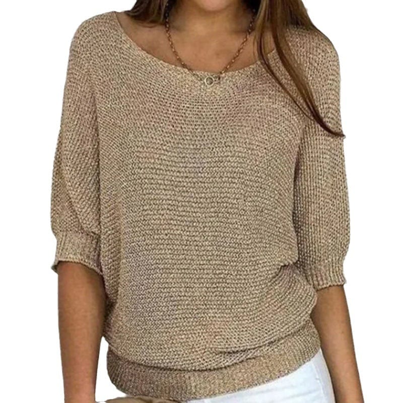 Moda feminina: suéter Eliana versátil para primavera. Leve, confortável e com estilo para compor looks casuais.