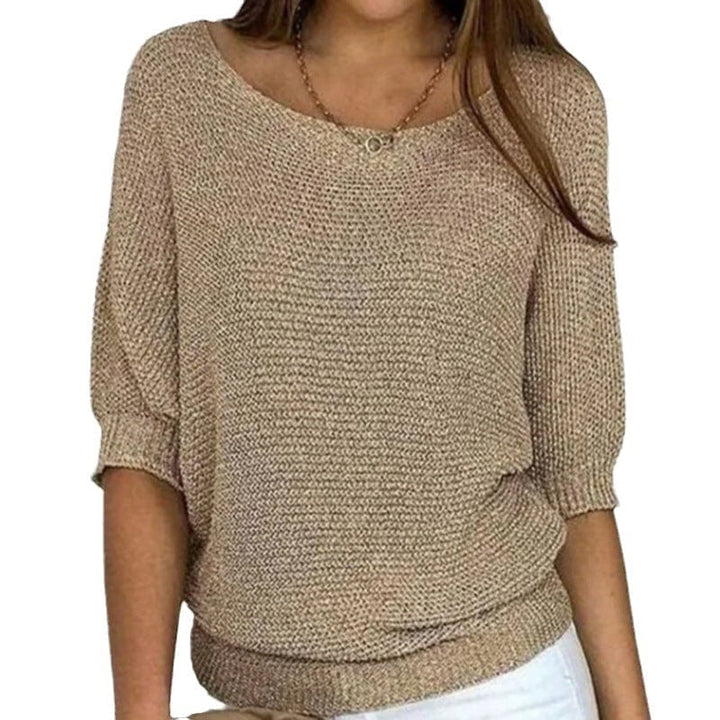 Moda feminina: suéter Eliana versátil para primavera. Leve, confortável e com estilo para compor looks casuais.