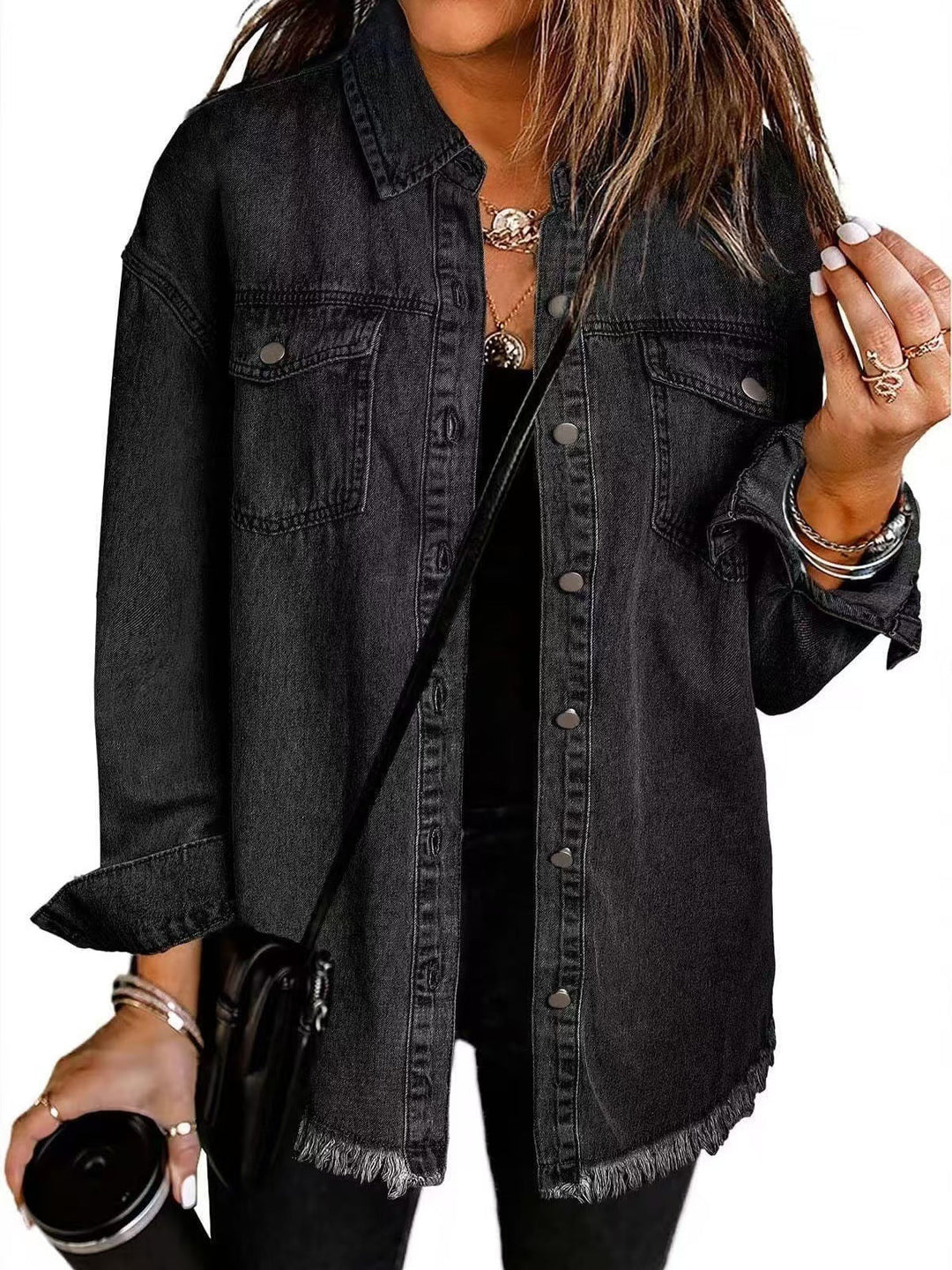 Jaqueta feminina atemporal para o ano todo. Estilo versátil e confortável, perfeita para primavera, outono e inverno.