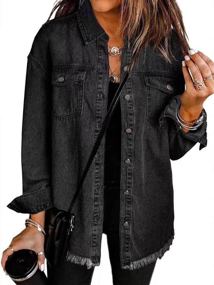 Jaqueta feminina atemporal para o ano todo. Estilo versátil e confortável, perfeita para primavera, outono e inverno.