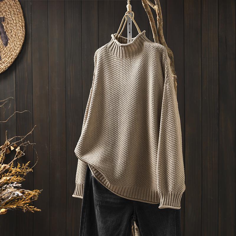 Suéter feminino Noa elegante e versátil, ideal para outono/inverno. Moda confortável e moderna.