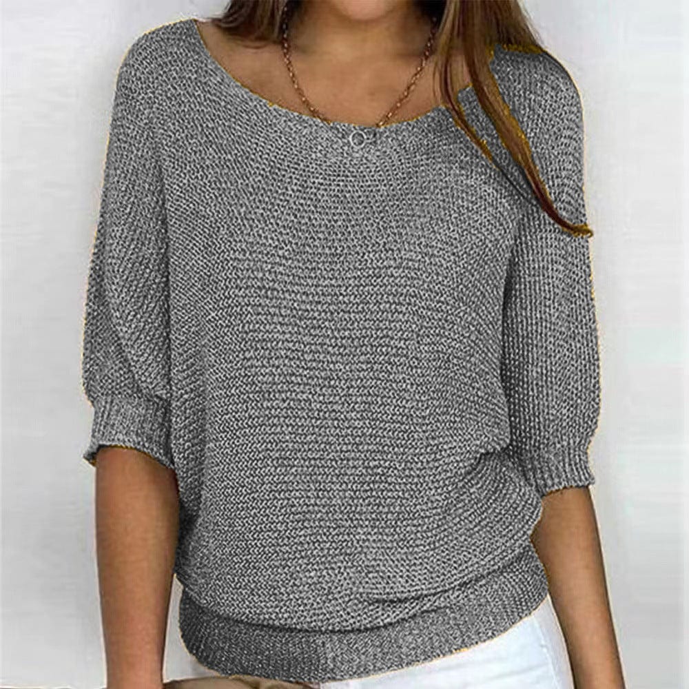 Suéter feminino leve Eliana para primavera, com conforto e estilo. Ideal para dias amenos e looks casuais.