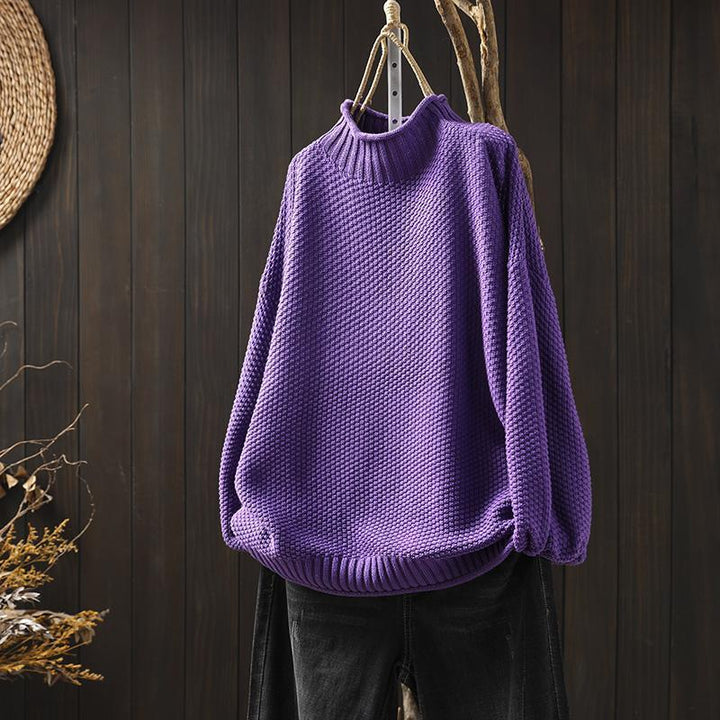 Suéter feminino de malha macia e aconchegante, perfeito para o inverno e dias frios com muito estilo.