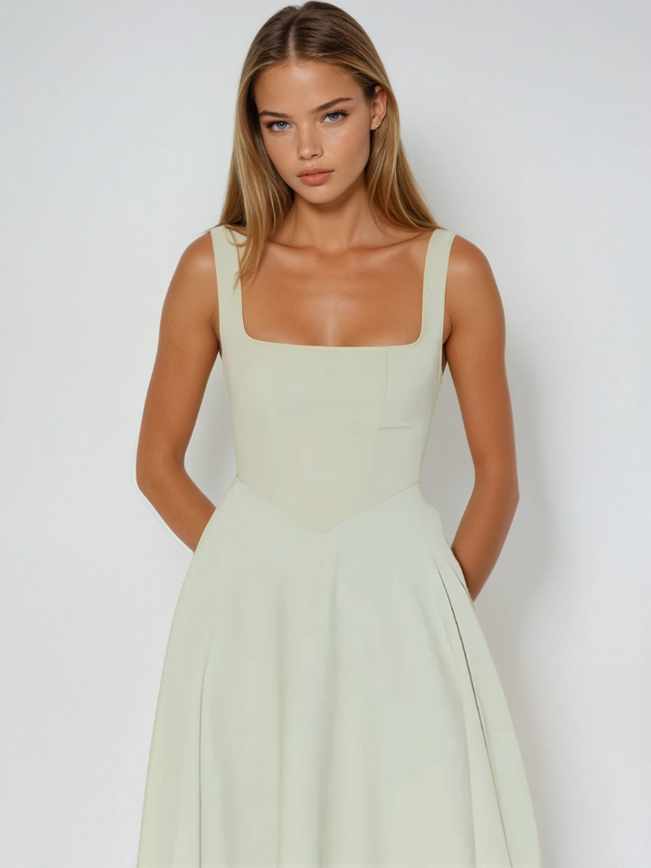 Vestido feminino de festa ombro a ombro, perfeito para noite.