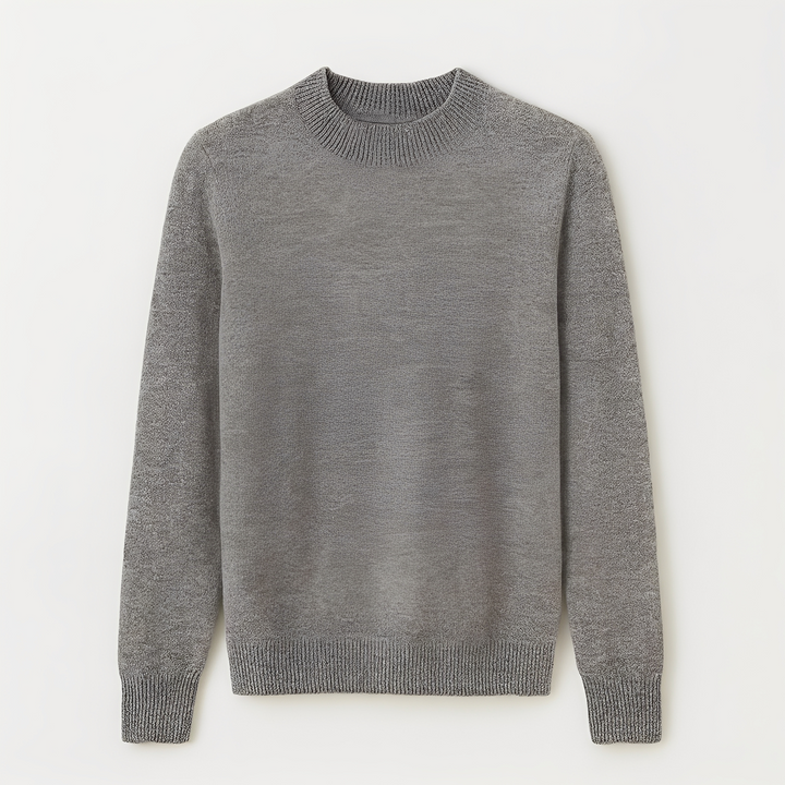 Suéter feminino Kelsey moderno, blusa de tricô elegante, manga longa, gola redonda, ideal para looks casuais chiques.