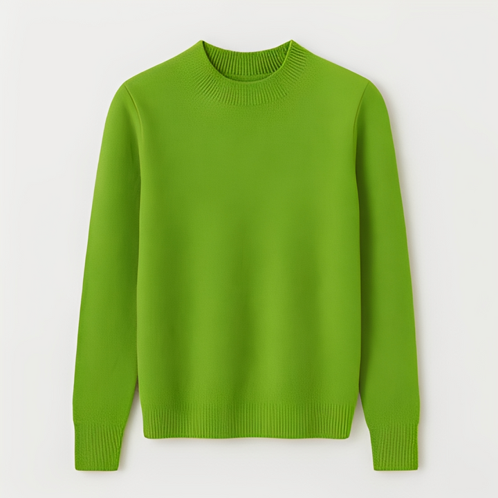 Suéter feminino de tricô com padrão, quente e confortável, perfeito para looks casuais de inverno.