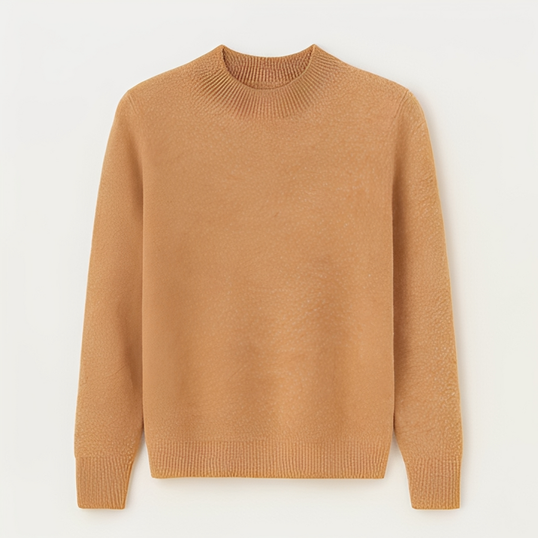 Moda feminina: Suéter Kelsey elegante e casual, blusa de tricô de manga longa com gola redonda, para o ano todo.