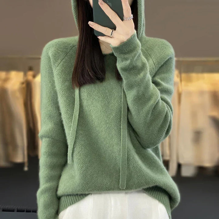 Camisola feminina de gola alta para o inverno, peça elegante, confortável e moderna.