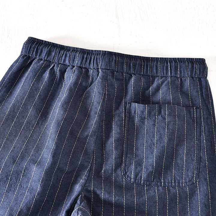 Shorts masculinos de verão com design descontraído e cintura ajustável, perfeitos para atividades de lazer e moda casual.
