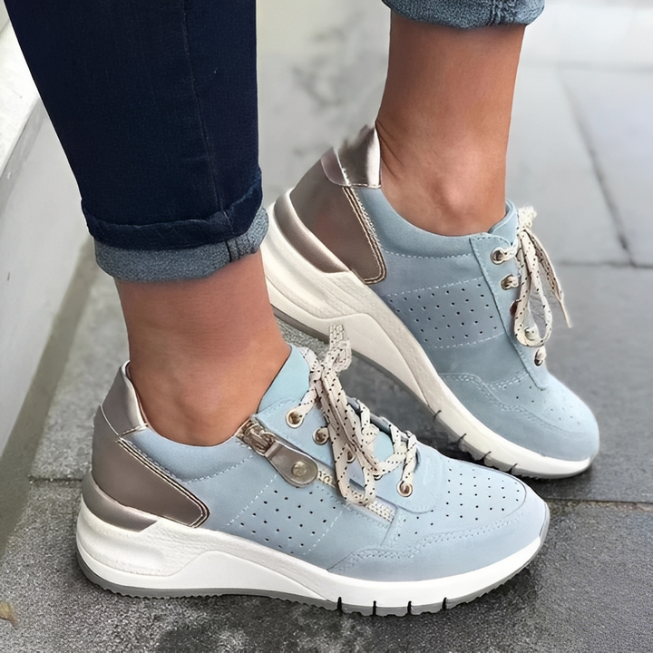 Sapatos femininos Luciah: Calçado de verão confortável com estilo moderno. Perfeito para moda feminina e casual.