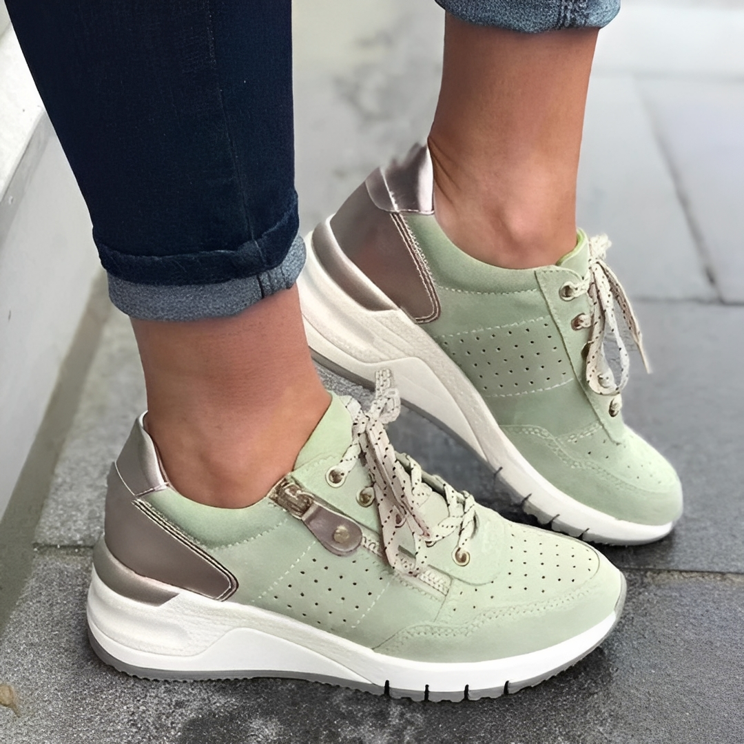 Sapatos de Verão Femininos Luciah, estilo moderno e conforto. Calçado casual perfeito para mulher, tendência da moda.