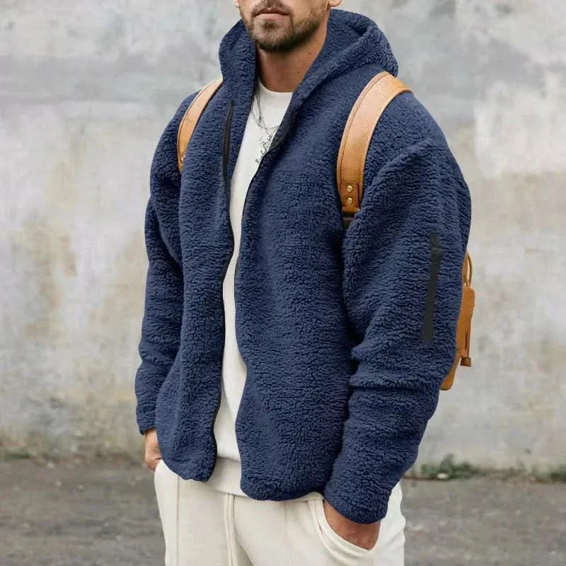 Agasalho de inverno masculino Tobias, elegante e quente. Proteção estilosa para moda masculina no frio, perfeito para outono.