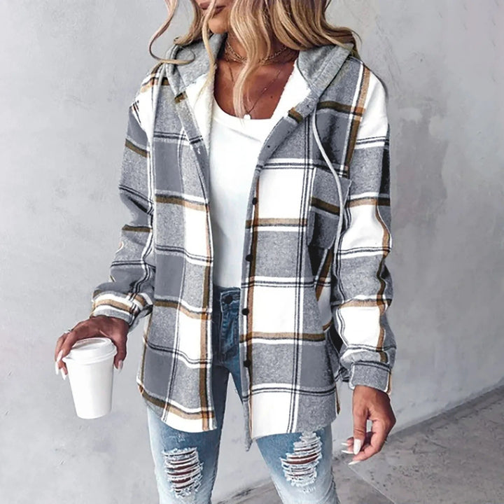 Casaco de outono feminino, peça versátil para um look elegante e casual.