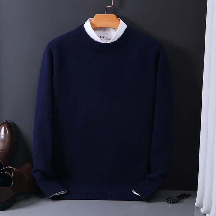 Suéter masculino elegante e confortável, estilo premium para a estação fria, versátil.