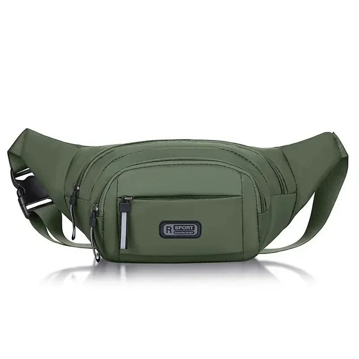 Pochete masculina discreta de canvas, ultrafina e antifurto, perfeita para acessórios masculinos.